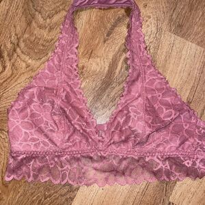 PINK by Victoria Secret Mauve Lace Bralette size large